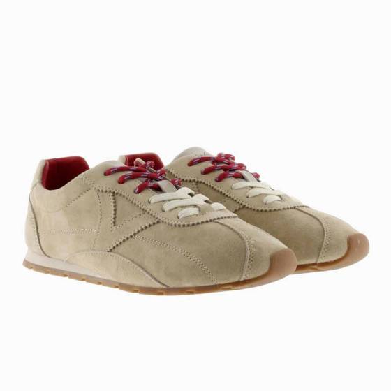 SNEAKERS VICTORIA 1159102 CUIR-VELOURS BEIGE