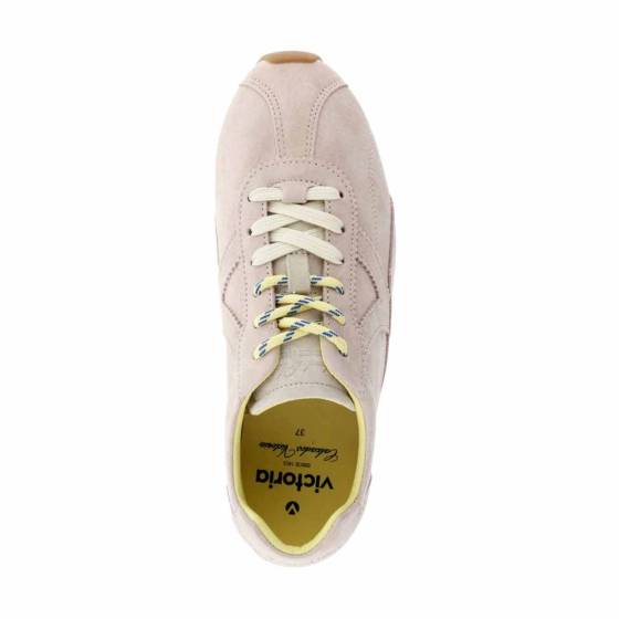 SNEAKERS VICTORIA1159102 CUIR-VELOURS NUDE
