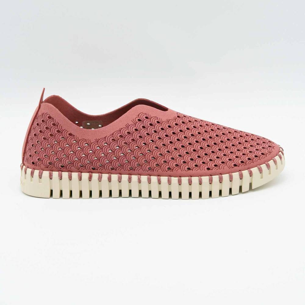 SNEAKERS ILSE JACOBSEN TULIP-3275 MICROFIBRE ROUGE