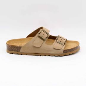 SANDALE 83804 CUIR-VELOURS BEIGE