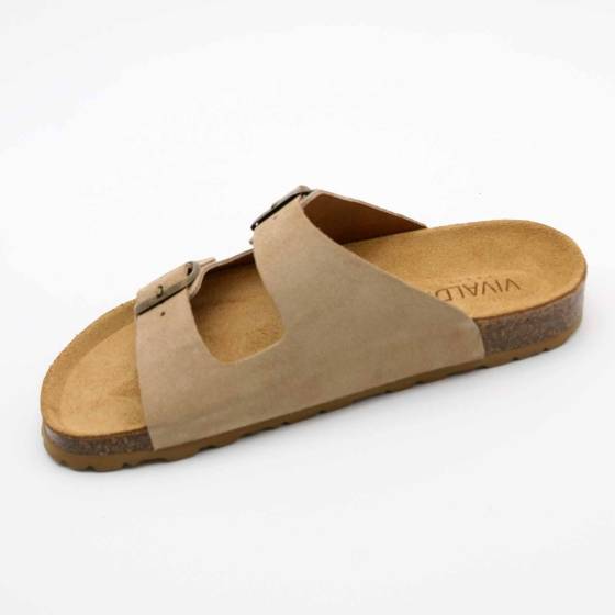SANDALE 83804 CUIR-VELOURS BEIGE