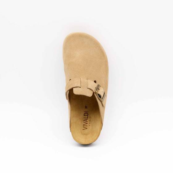 SABOT 86785 CUIR-VELOURS BEIGE