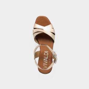 SANDALE 5923 CUIR PLATINE