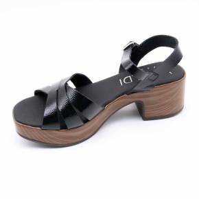 SANDALE 5923 CUIR-VERNIS NOIR