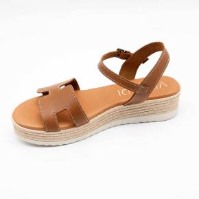 SANDALE 6011 CUIR COGNAC