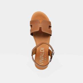 SANDALE 6011 CUIR COGNAC