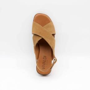 SANDALE 10662 CUIR-VELOURS TAUPE