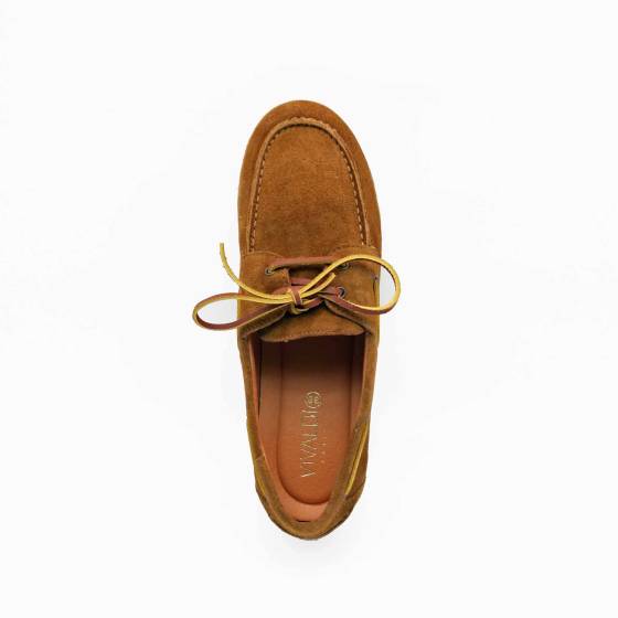MOCASSIN 08423 CUIR-VELOURS COGNAC