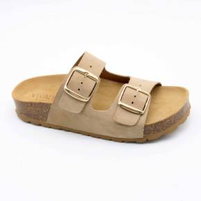 SANDALE 88828 CUIR-VELOURS BEIGE