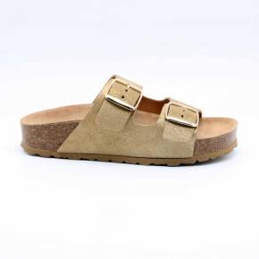 SANDALE 88828 CUIR-METALLISE OR