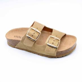 SANDALE 88828 CUIR-METALLISE OR