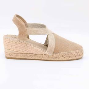 SANDALE ESPADRILLE TERRA-V TOILE BEIGE