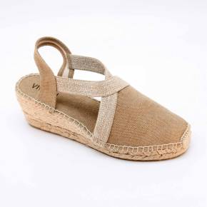 SANDALE ESPADRILLE TERRA-V TOILE BEIGE