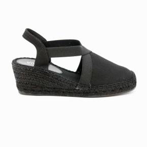 SANDALE ESPADRILLE FABI TOILE NOIR