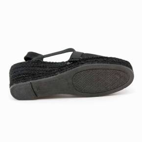 SANDALE ESPADRILLE FABI TOILE NOIR