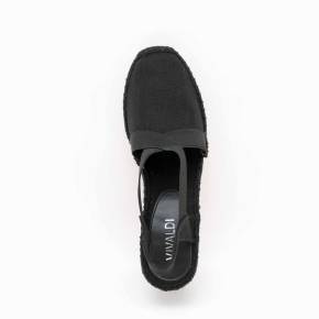SANDALE ESPADRILLE FABI TOILE NOIR