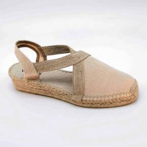 SANDALE ESPADRILLE VERDI-V TOILE-ECRU