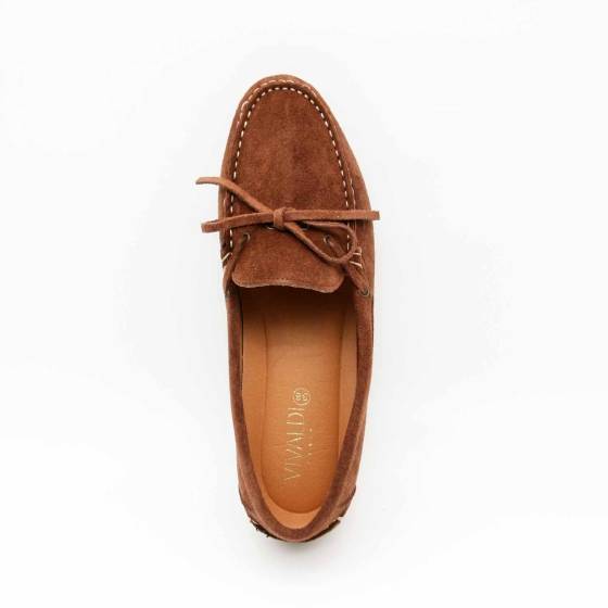 MOCASSINS 08406 CUIR-VELOURS MARRON