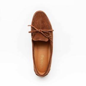 MOCASSINS 08406 CUIR-VELOURS MARRON