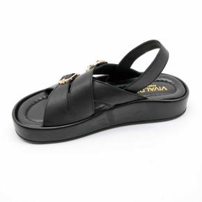 SANDALE RIO-1138 CUIR NOIR