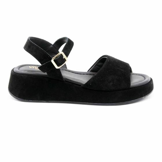 SANDALE GLR-1080 CUIR-VELOURS NOIR