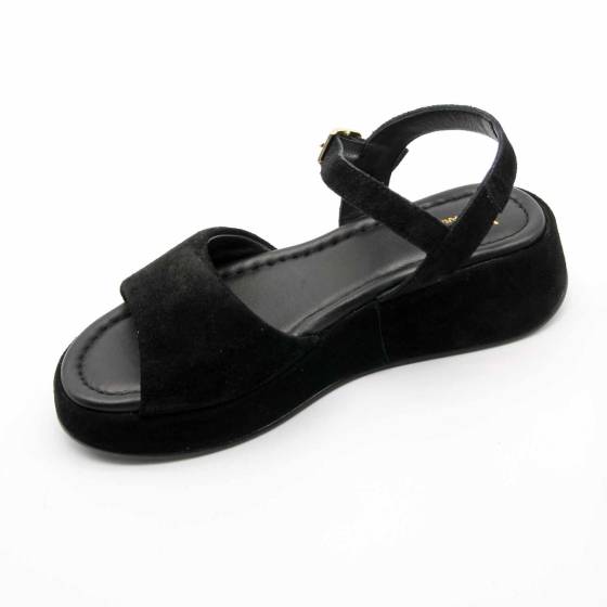 SANDALE GLR-1080 CUIR-VELOURS NOIR