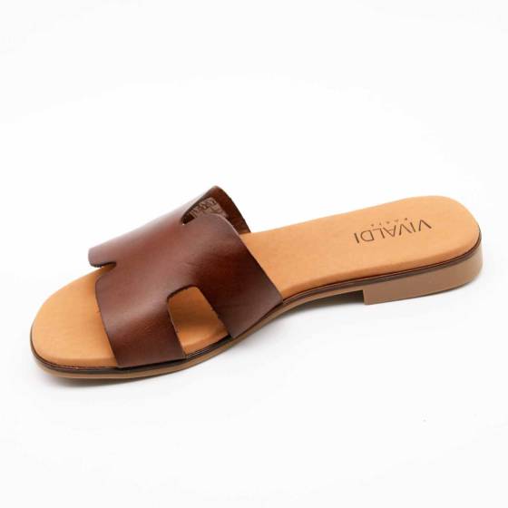 MULES 3053 CUIR MARRON