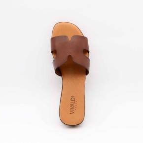 MULES 3053 CUIR MARRON