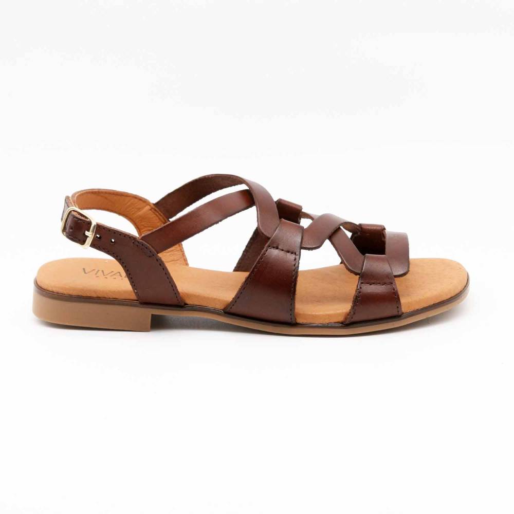 SANDALES 3080 CUIR MARRON