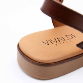 SANDALES 3090 CUIR MARRON